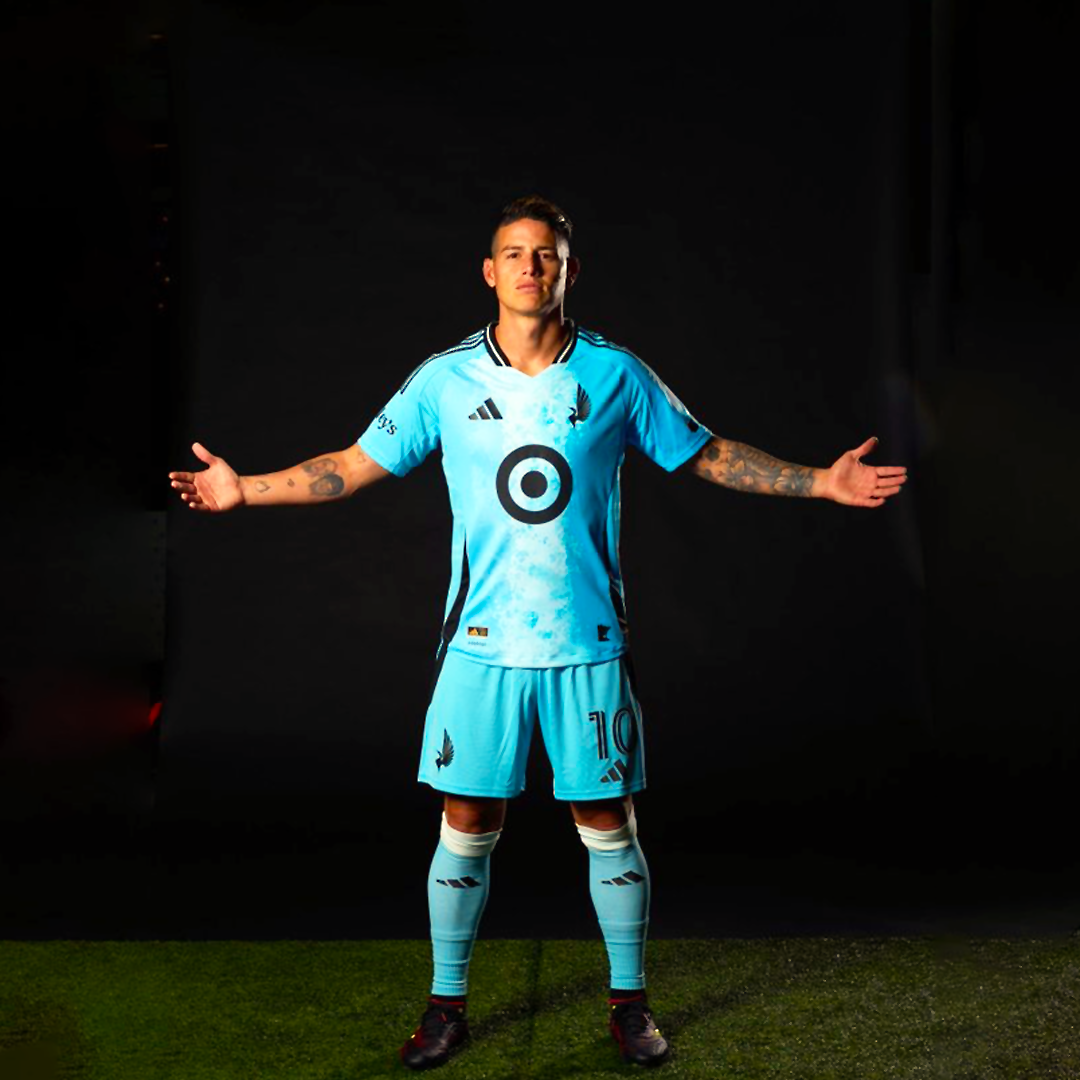 James Rodríguez arrives wearing the number 10, joining Minnesota United in the MLS. Credit James Rodríguez instagram @MNUFC